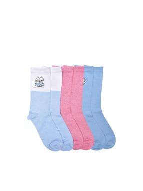 Smurfs Women’s 3 Pack Crew Socks Size 4-10